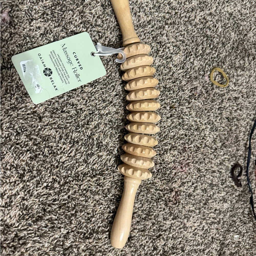 GAIAM Natural Wood Massage Roller